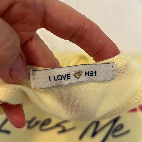 I love 💛h81 size L “Some body in Los Angeles loves me” racerback T-shirt GUC - Picture 7 of 10